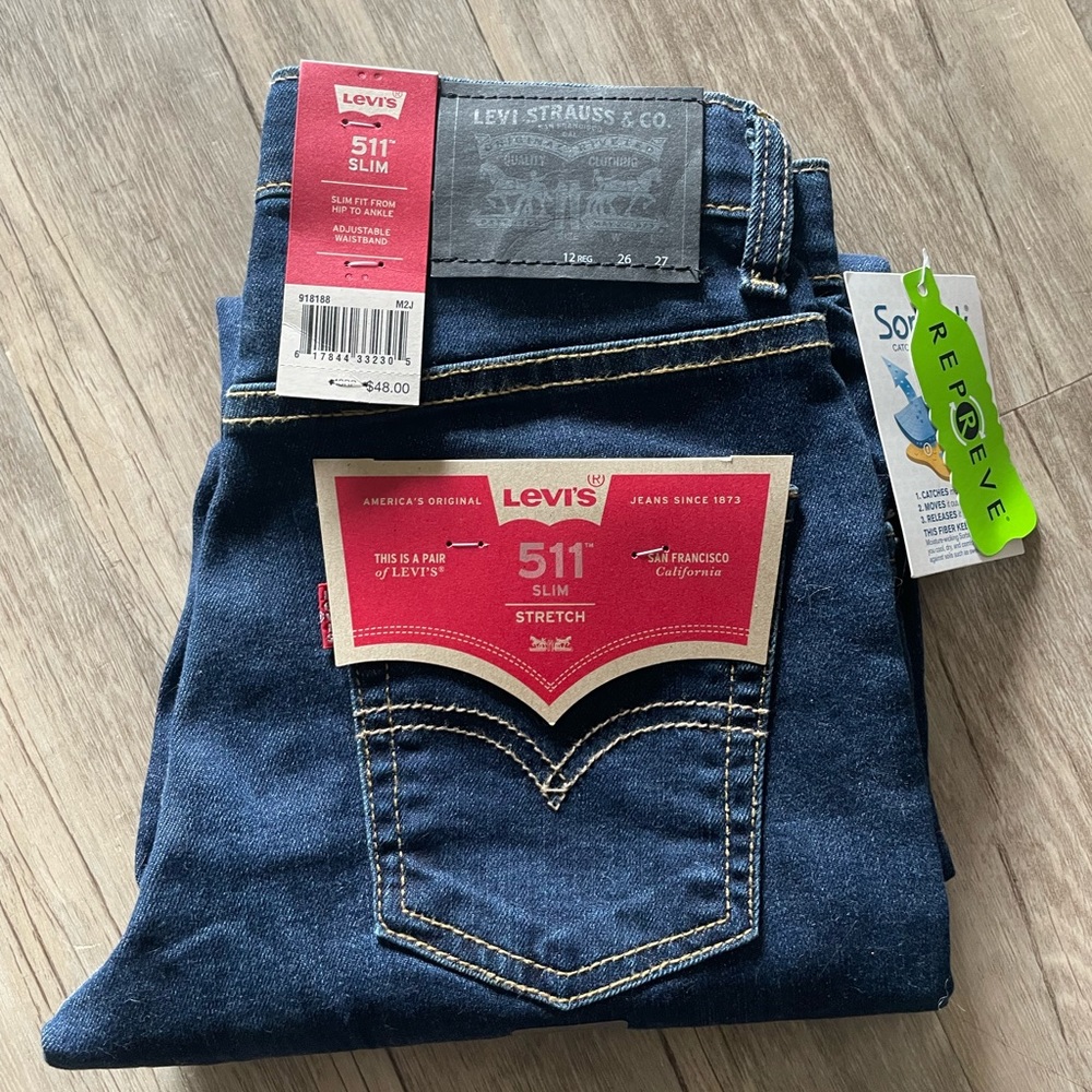 Boys 511 12 Regular Slim Jeans NWT